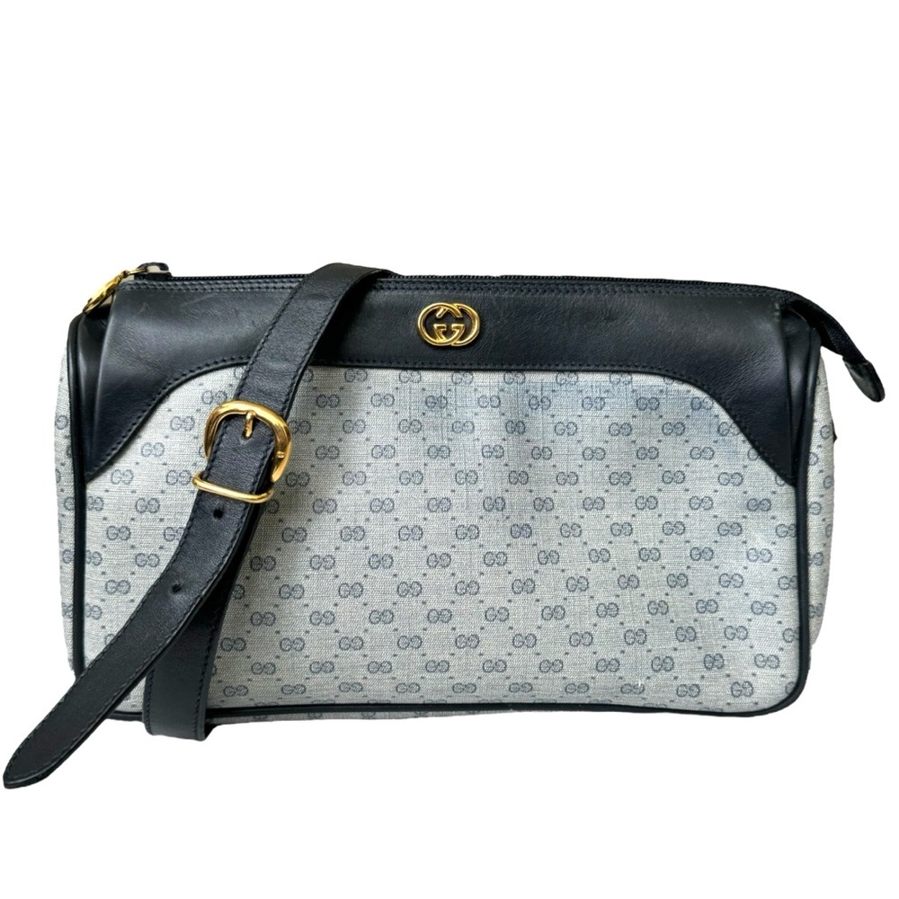 Authentic Gucci GG Crossbody Bag Ophidia Navy Monogram Purse